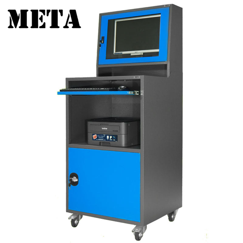 ตู้คอมเหล็ก META MC-2502-GR/BL สีเทา/ฟ้า_1